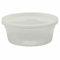 Empress Heavy Duty Deli Containers 8 oz, Clear, Combo Pack, 240PK EHDC08C
